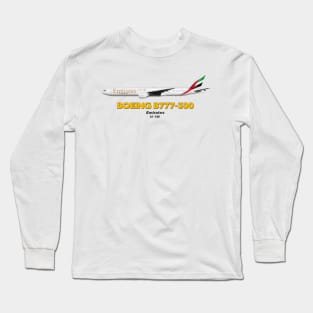 Boeing B777-300 - Emirates Long Sleeve T-Shirt